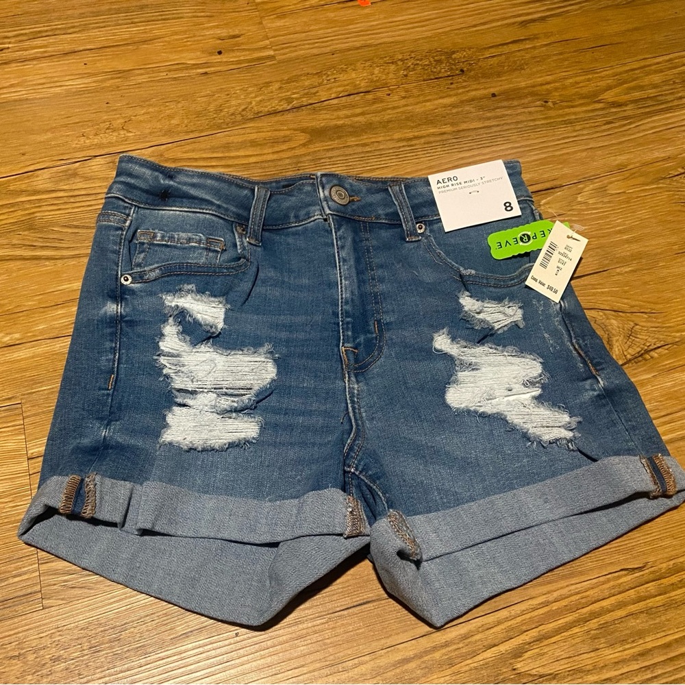 American Eagle Outfitters Women's Blue Denim Shorts